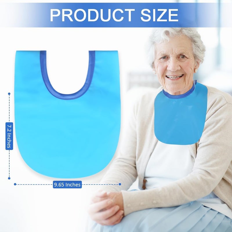 EHUSPU Tracheostomy Shower Cover Neck Stoma Protector for Tracheostomy,Waterproof Shower Shield Neck Stoma Guard (Blue and Rose Red-2pc) - Image 5